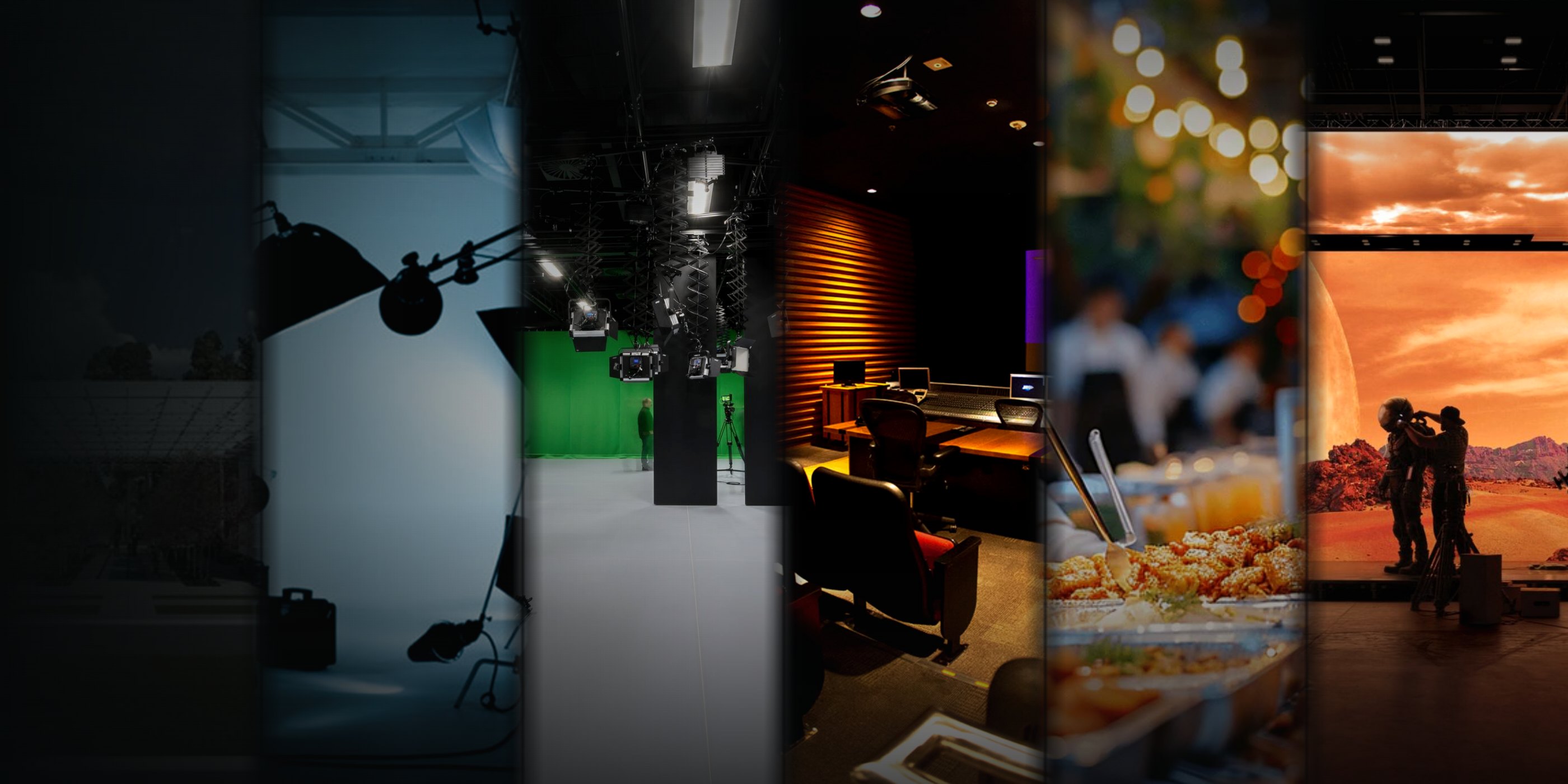 Studios, stages, post houses and catering - a montage of vendor services